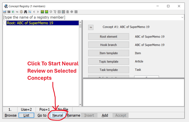 Concept Neural Review