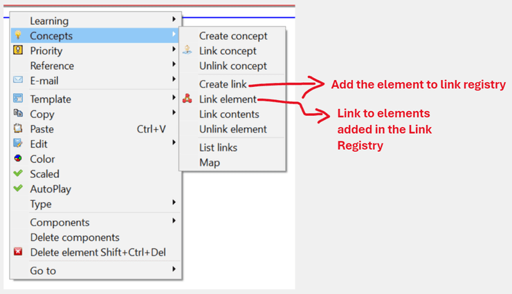 Element-Element Link