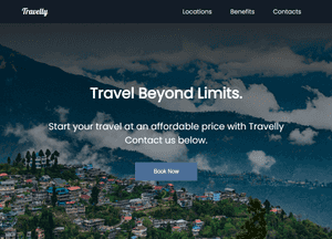 Travelly: A Responsive Travel Website Built with HTML, CSS, Flexbox, and Media Queries